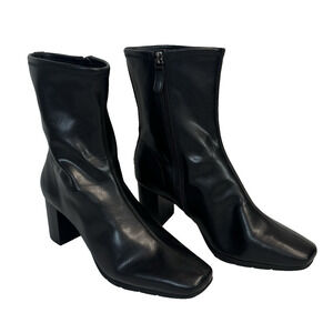 Aerosoles Ankle Black Boots Booties size 9.5M 3" Heel Career Professional